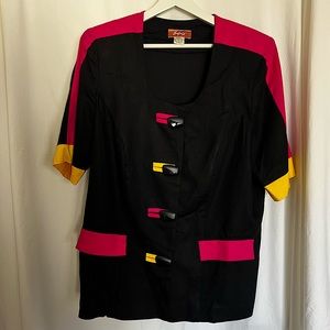 Fran fine look alike short blazer vintage